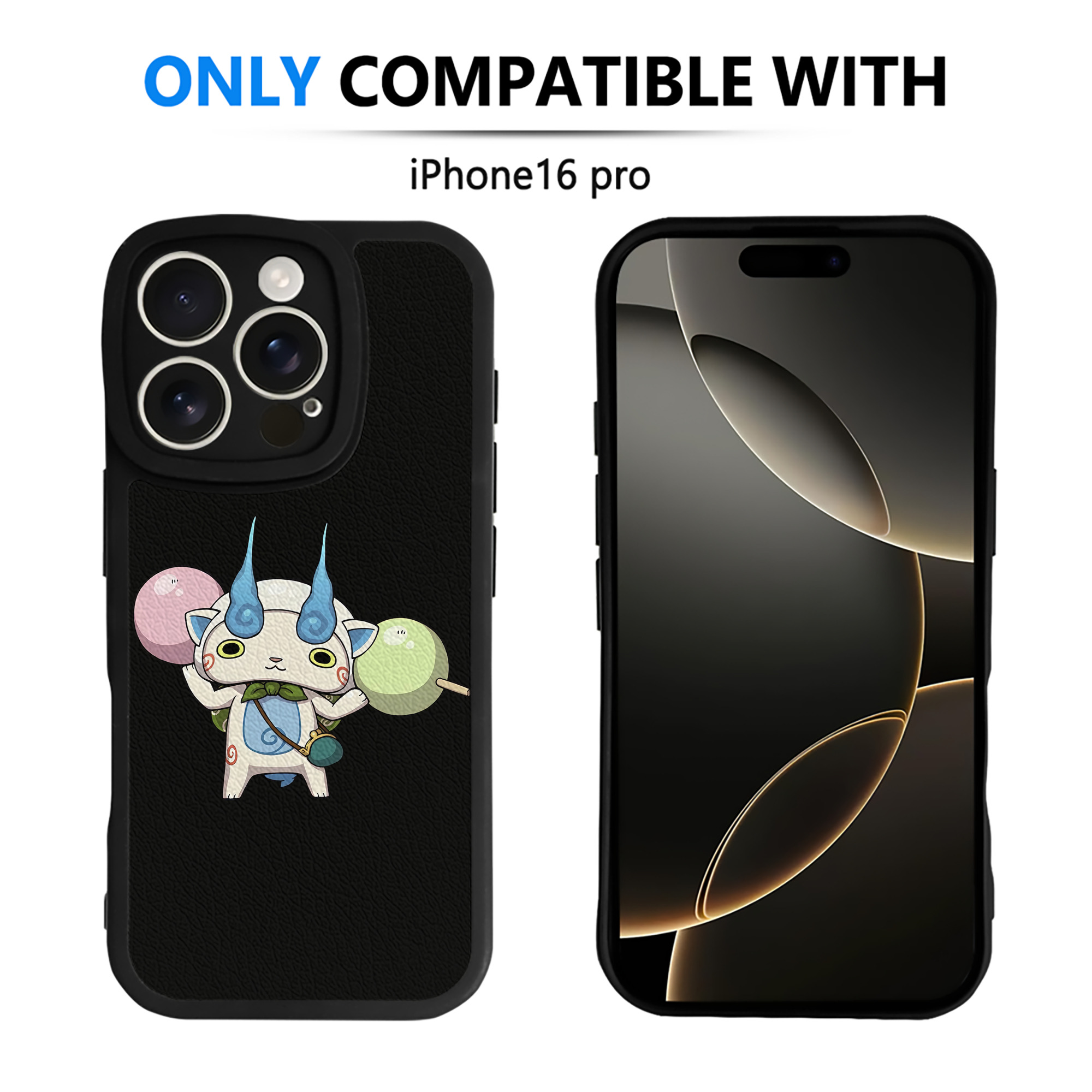 （画像用） 妖怪ウォッチ Yo-kai Watch 【iPhone 16シリーズ対応】シリコンスマホケース（レザー調） 材質：シリコン